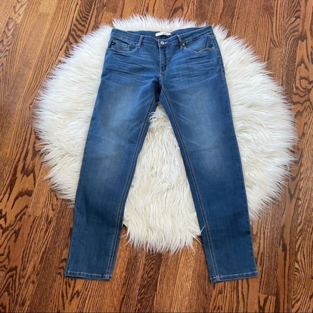 Kancan mid rise‎ skinny jeans stretch denim size 15 31 NWT